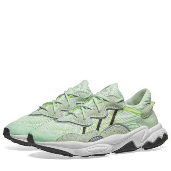 ADIDAS Ozweego J Glow Mint Neon Green Sneakers - 5.5/6US, hard to find! - Picture 1 of 9